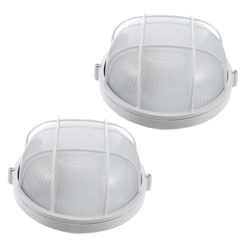 JOINPAYA 2 Stück Explosiongeschützte Sauna wandlampe aus Glas und Druckguss Aluminium Dampfdicht Verschleißfest für Sauna Dampfbäder Einfache Installation Langlebig und Nebelresistent von JOINPAYA