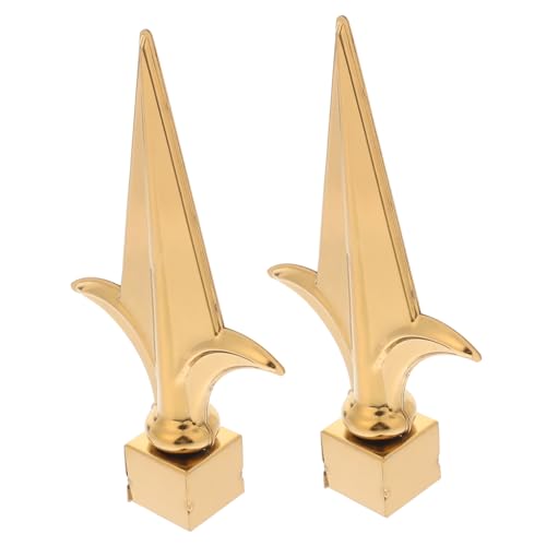 JOINPAYA 2 Stück Fahnenmast Aufsatz Goldene Flaggenkopf Dekoration für Garten Installieren Passend für Traditionelle und Moderne Designs Wetterfest und Langlebig JOINPAYA 2 Stück Fahnenmast Aufsatz Goldene Flaggenkopf Dekoration für Garten Installieren Passend für Traditionelle und Moderne Designs Wetterfest und Langlebig von JOINPAYA