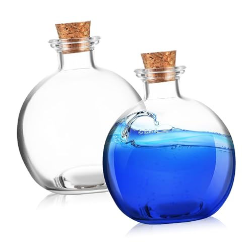 JOINPAYA 2 Stück Glas Terrarium mit Korkdeckel Runde Flasche mit Dicht Schließendem Deckel Vielseitiges Pflanzengefäß für Moos Hydroponik Dekoration und Aufbewahrung Stabiler Stand JOINPAYA 2 Stück Glas Terrarium mit Korkdeckel Runde Flasche mit Dicht Schließendem Deckel Vielseitiges Pflanzengefäß für Moos Hydroponik Dekoration und Aufbewahrung Stabiler Stand von JOINPAYA