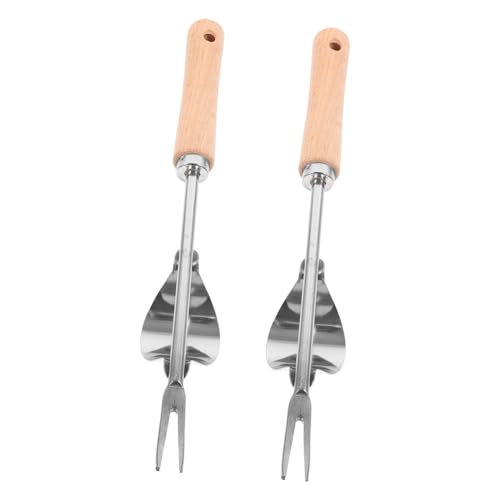 JOINPAYA 2stücke Handwerkzeug Zum Jäten Mit Holzgriff Robuste Manuelle Unkrautgabel Für Entfernen Von Lösen Von Erde Und Gartenpflege Für Hobbygärtner JOINPAYA 2stücke Handwerkzeug Zum Jäten Mit Holzgriff Robuste Manuelle Unkrautgabel Für Entfernen Von Lösen Von Erde Und Gartenpflege Für Hobbygärtner von JOINPAYA