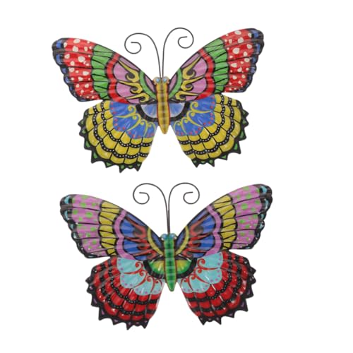 JOINPAYA 2 Stück Schmetterlingsanhänger aus Schmiedeeisen Schmetterlinge Schmetterlingsdekor Schmetterlingsgarten im Freien Zaun Schmetterling Wandkunst Home Ornament JOINPAYA 2 Stück Schmetterlingsanhänger aus Schmiedeeisen Schmetterlinge Schmetterlingsdekor Schmetterlingsgarten im Freien Zaun Schmetterling Wandkunst Home Ornament von JOINPAYA
