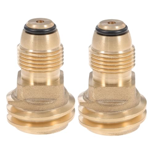 JOINPAYA 2 Stück Teiliges Propangas Adapter Quick Connect Fitting Robuster Tankkonverter aus Kupfer und Gummi Kompatibel mit Gasflasche Einfache Installation Langlebig für Camping und JOINPAYA 2 Stück Teiliges Propangas Adapter Quick Connect Fitting Robuster Tankkonverter aus Kupfer und Gummi Kompatibel mit Gasflasche Einfache Installation Langlebig für Camping und von JOINPAYA