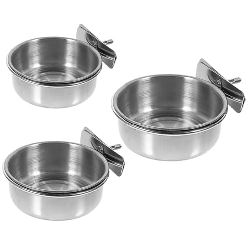 JOINPAYA 3 Stück Edelstahl Futterbecher für Papageien und Sittiche mit Haken zum Aufhängen Langlebige Futternäpfe für Vogelkäfig Auslaufsicher und Leicht zu Reinigen für Vogelbedarf JOINPAYA 3 Stück Edelstahl Futterbecher für Papageien und Sittiche mit Haken zum Aufhängen Langlebige Futternäpfe für Vogelkäfig Auslaufsicher und Leicht zu Reinigen für Vogelbedarf von JOINPAYA