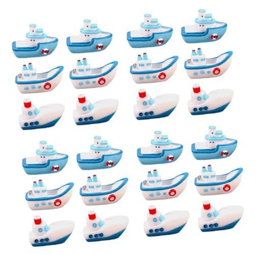 JOINPAYA 4 Sätze Teiliges Boot Deko Harz Mediterrane Landschaftsdekoration DIY Mikrolandschaft Tischdeko Für Strand Und Garten Für Bastelprojekte 6 Stück * 4 von JOINPAYA
