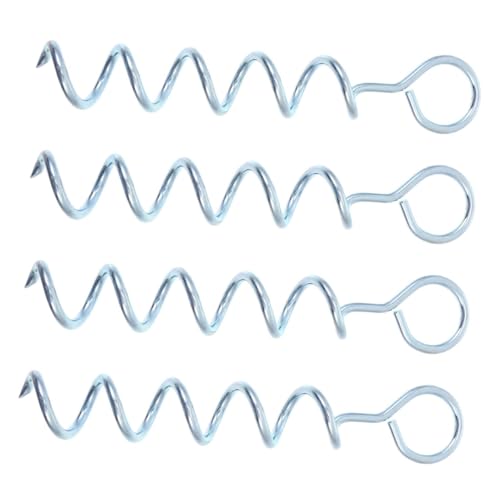 JOINPAYA 4 Stück Teiliges Robuste Eisen zeltheringe mit zulaufender Spitze Einfach zu Handhabende Wiederverwendbare Bodenanker für Camping Strand und Pavillons Langlebig und Windfest von JOINPAYA