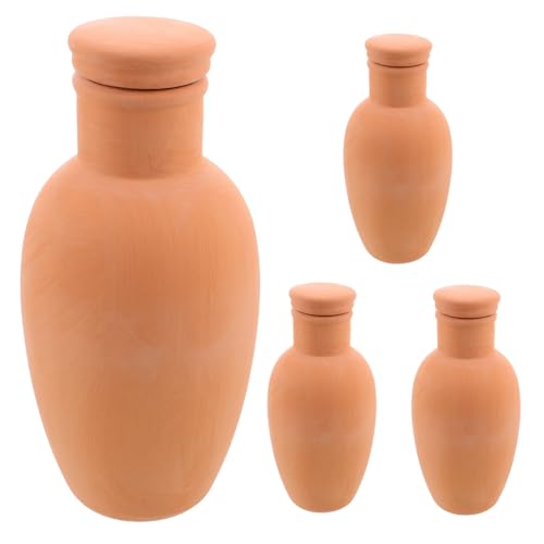 JOINPAYA 4 Stück Terrakotta Bewässerungskegel Selbstbewässerndes System für Kleine Töpfe Innen Außen Automatische Pflanzenbewässerung für Balkon Büro und Garten Nachhaltige von JOINPAYA