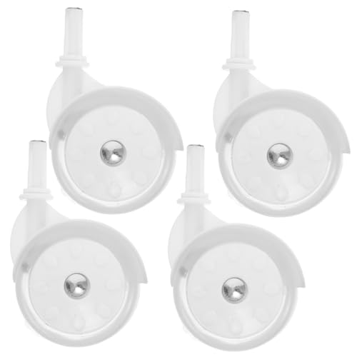 JOINPAYA 4er Lenkrollen Kindermöbel Set: 3.5x2.3inch Räder Universal-räder Möbelrollen mit Bremse freilaufend leise Geeignet für Baby-lauflernhilfen Trolleys Kinderbett Stubenwagen Blumenständern Mö von JOINPAYA