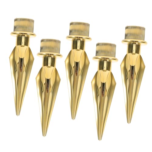 JOINPAYA 5 Stück Teiliges Fahnenmast Dekorationsset Kunststoff Finial Gold Vielseitige Garten und Außenbereich Dekoration Installieren für Wohn und Geschäftsbereiche von JOINPAYA