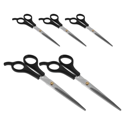JOINPAYA 5 Stück Teiliges Gerade Haustierscheren für Präzises Trimmen Ergonomisch Geformte Griffhaarschere für Hunde und Katzen Langlebig Scharf Einfach zu Reinigen für Professionelles JOINPAYA 5 Stück Teiliges Gerade Haustierscheren für Präzises Trimmen Ergonomisch Geformte Griffhaarschere für Hunde und Katzen Langlebig Scharf Einfach zu Reinigen für Professionelles von JOINPAYA