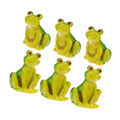 JOINPAYA 6 Stück Teiliges Miniatur Froschfiguren Handbemalt Realistisch für Gartendeko Draußen Kleine Landschaft Dekoration für Schreibtisch Auto Außenbereich JOINPAYA 6 Stück Teiliges Miniatur Froschfiguren Handbemalt Realistisch für Gartendeko Draußen Kleine Landschaft Dekoration für Schreibtisch Auto Außenbereich von JOINPAYA