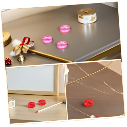 JOINPAYA 80 Stück Bunte Scheren Finger Ringe Rutschfeste Fingerschutzringe für Tierpflege Scheren Bunte Finger Inserts Komfortabel und Anpassbar für Friseurbedarf und Haustierpflege von JOINPAYA