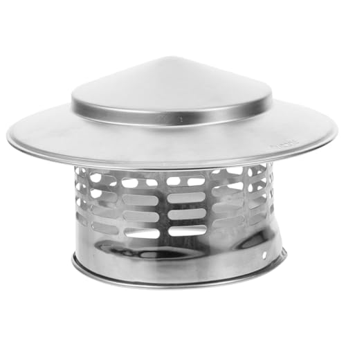 JOINPAYA Edelstahl Schornsteinkappe Regenschutz Dachhaube Winddicht Kaminabdeckung mit Hoher Tragfähigkeit Wetterfest für Garten und Kaminrauchrohr von JOINPAYA