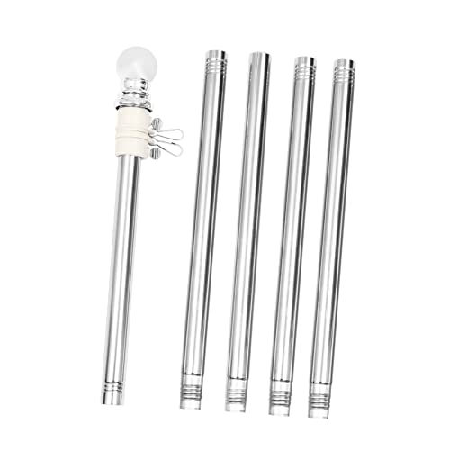 JOINPAYA Fahnenmast Fuß Wandmontage mit Rotierenden Ringen Wetterfester Stabiler Flag Pole Kit für Außen Verhindert Verheddern Robust und Langlebig für Balkon von JOINPAYA