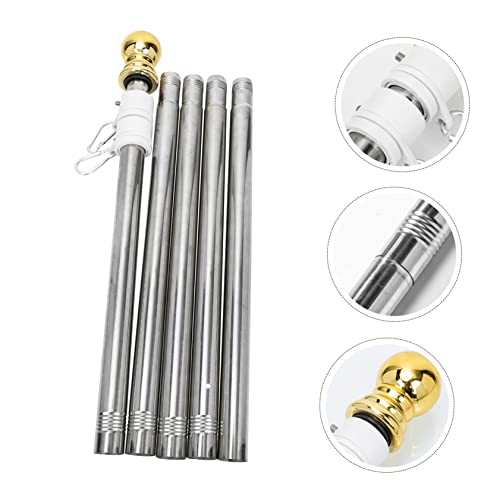 JOINPAYA Fahnenmast Wetterfester Drehbarer Garten und Haus Fahnenhalter Rostfrei Professionell für Outdoor Flaggen Wind Fahnenstange von JOINPAYA