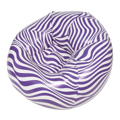 JOINPAYA Faltbares Aufblasbares Lazy Sofa Strapazierfähigem Ergonomischer EIN Personen Sitzsack für Camping Strand und Outdoor Aktivitäten Streifenmuster von JOINPAYA