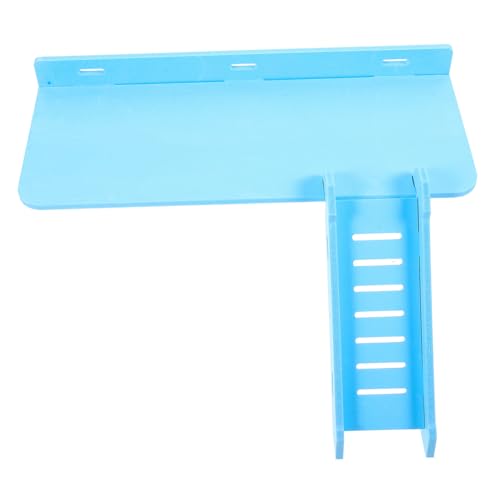 JOINPAYA Hamster Plattform aus Robustem mit Leiter Kleine Haustier Kletterplattform für Hamster Zwerghamster und Meerschweinchen Vielseitiges Käfigspielzeug Bewegung und Ruhe Blau JOINPAYA Hamster Plattform aus Robustem mit Leiter Kleine Haustier Kletterplattform für Hamster Zwerghamster und Meerschweinchen Vielseitiges Käfigspielzeug Bewegung und Ruhe Blau von JOINPAYA
