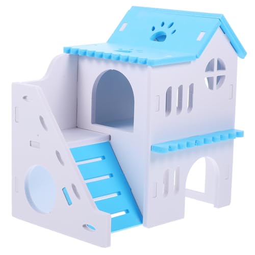 JOINPAYA Hamsterhaus Hideout aus PVC mit Leiter Sicherer Rückzugsort für Hamster Meerschweinchen Igel und Kleine Nager Langlebiges Versteck für Ruhige Entspannung von JOINPAYA