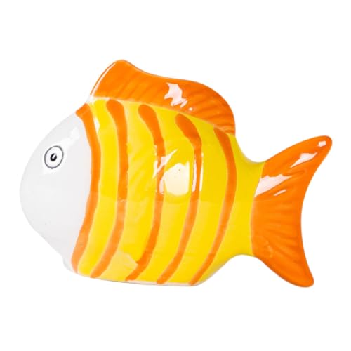 JOINPAYA Handgemalte Keramik Fische zum Schweben Gestreifte Langlebige Aquarium Deko für Teich Fischbecken Garten und Miniatur Wasserszenen JOINPAYA Handgemalte Keramik Fische zum Schweben Gestreifte Langlebige Aquarium Deko für Teich Fischbecken Garten und Miniatur Wasserszenen von JOINPAYA