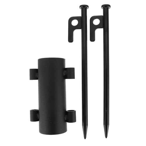 JOINPAYA Metall zeltstangenhalter mit Doppeltem Erdanker Stabile Camping Markisenhalterung Leichter Kompakter Zeltfixierer für Outdoor Einfach Montierbar für Zelte Sonnenschirme Windschutz von JOINPAYA