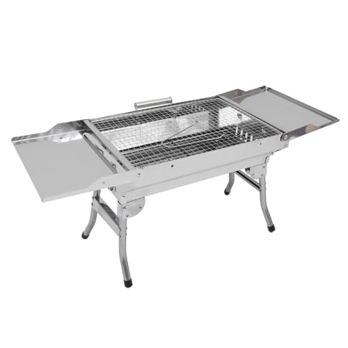 JOINPAYA Multifunktionaler Tragbarer Edelstahl Grill Outdoor Bbq Grillrost für Camping im Freien mit Erweiterbarer Ablagefläche und Einfacher Reinigung JOINPAYA Multifunktionaler Tragbarer Edelstahl Grill Outdoor Bbq Grillrost für Camping im Freien mit Erweiterbarer Ablagefläche und Einfacher Reinigung von JOINPAYA