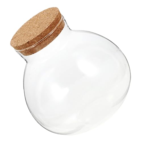 JOINPAYA Ökologische Mikrolandschaftsflasche Mikropflanzenglas Knospenglas Luftpflanzenglas Ökologische Flasche selber machen Glasanlagenbehälter Hochzeitsbevorzugungsglas Kork Transparent von JOINPAYA