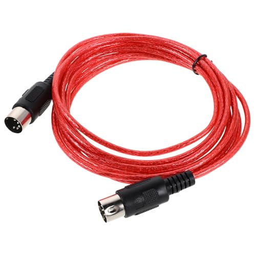 JOINPAYA Pin Midi Kabel Flexibles Abgeschirmtes Studio Aufnahme Kabel Kompatibel mit Digitalpiano Synthesizer und Elektronischem Keyboard Rotes Adapter Verbindungskabel für Musikzubehör JOINPAYA Pin Midi Kabel Flexibles Abgeschirmtes Studio Aufnahme Kabel Kompatibel mit Digitalpiano Synthesizer und Elektronischem Keyboard Rotes Adapter Verbindungskabel für Musikzubehör von JOINPAYA
