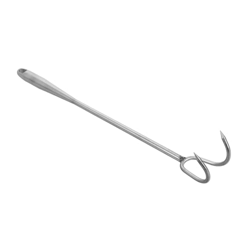 JOINPAYA Robuster Edelstahl Grillfleisch haken mit Rutschfestem Griff Langer Bbq Fleischwender für Outdoor Kochen Leichtes Ergonomisches Design zum Wenden und Greifen von Fleisch JOINPAYA Robuster Edelstahl Grillfleisch haken mit Rutschfestem Griff Langer Bbq Fleischwender für Outdoor Kochen Leichtes Ergonomisches Design zum Wenden und Greifen von Fleisch von JOINPAYA