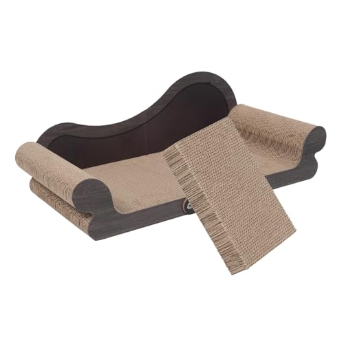 JOINPAYA Sofa-förmiges Katzenkratzbrett aus Robustem Wellpapier Kratzfest und Fusselfrei Schützt Möbel Pflegt Katzenkrallen Indoor Langlebiges Katzen-Sofa für Kätzchen JOINPAYA Sofa-förmiges Katzenkratzbrett aus Robustem Wellpapier Kratzfest und Fusselfrei Schützt Möbel Pflegt Katzenkrallen Indoor Langlebiges Katzen-Sofa für Kätzchen von JOINPAYA