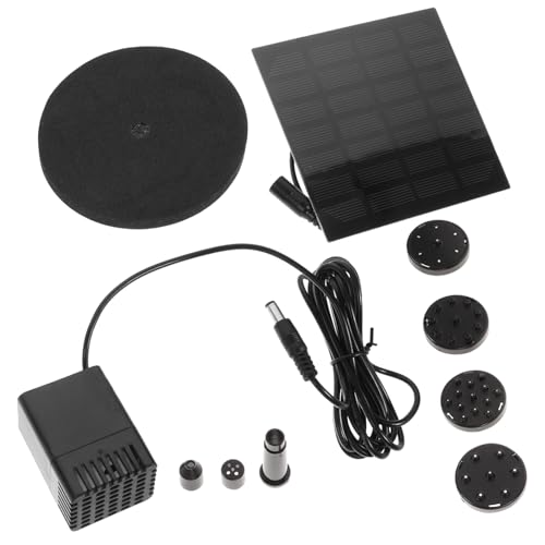 JOINPAYA Solar Betriebene Teichpumpe mit Austauschbaren Fontänenköpfen H Wasserspender für Garten Aquarium Vogelbad Teichbrunnen Sauerstoffreiche Wasserzirkulation Umweltfreundlich von JOINPAYA