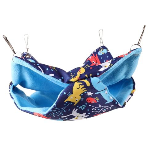 JOINPAYA Hängematte Für Kleine Tiere Doppellagig Etagenbett Hängematte Für Frettchen Gemütlich Warm Versteck Für Meerschweinchen von JOINPAYA