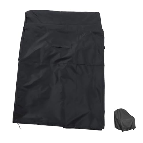 JOINPAYA Wasserdichte Outdoor-schutzhülle für Garten Klapp-loungestühle Atmungsaktive Abdeckung für Schaukel Drehstühle Wetterfester Schutz für Terrasse Rasen Garten und Schwarz von JOINPAYA