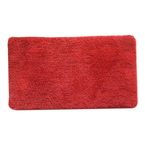 JOINPAYA Willkommensmatte waschbar Küchenmatte Kokos-Fußmatte drinnen Fußmatten Saugfähig Innere Eingangsmatte Haushalt Fußmatte Tür vorne Matte Bodenmatte Polyesterfaser (Polyester rot von JOINPAYA