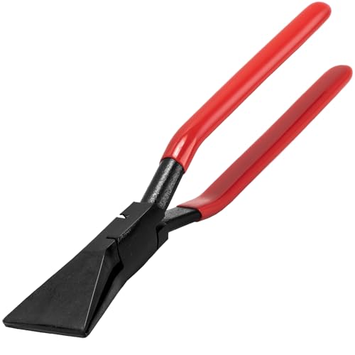 Abkantzange Falzzangen Blechbiegezange 180 Grad Blechzange Kohlenstoffstahl Maulbreite 60 mm mit Rutschfestem Griff Dachdecker Werkzeug(Rot 180°) von JOISIDE