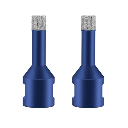 2 stücke Fliesenbohrer 10mm x M14 Diamantbohrer Glasbohrer Fliesen Diamant Feinsteinzeug Bohrer für Keramik Granit Glas Porzellan Winkelschleifer Blau von JOISIDE