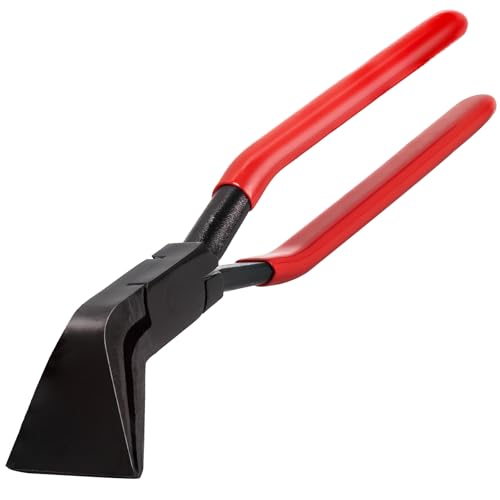 Abkantzange Falzzangen Blechbiegezange 45 Grad Blechzange Kohlenstoffstahl Maulbreite 60 mm mit Rutschfestem Griff Dachdecker Werkzeug(Rot 45°) von JOISIDE