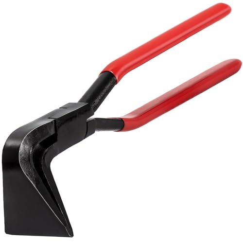 Abkantzange Falzzangen Blechbiegezange 90 Grad Blechzange Kohlenstoffstahl Maulbreite 60 mm mit Rutschfestem Griff Dachdecker Werkzeug(Rot 90°) von JOISIDE