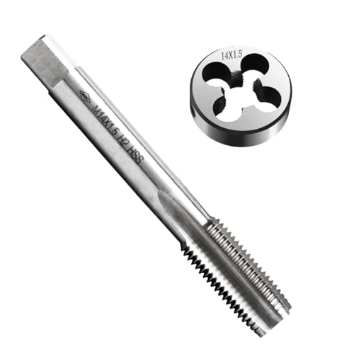 Gewindebohrer und Schneideisen M14 x 1.5 mm,Gewindebohrer und Matrizensatz Set von JOISIDE