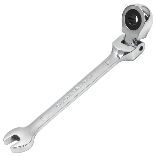 JOISIDE Flexible Ratschenschlüssel 8 mm,2-in-1 Ratschenringmaulschlüssel Maulschlüssel mit Ratschenfunktion,72 Zähne,Chrom Vanadium Stahl von JOISIDE
