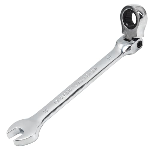 JOISIDE Flexible Ratschenschlüssel 16 mm,2-in-1 Ratschenringmaulschlüssel Maulschlüssel mit Ratschenfunktion,72 Zähne,Chrom Vanadium Stahl von JOISIDE