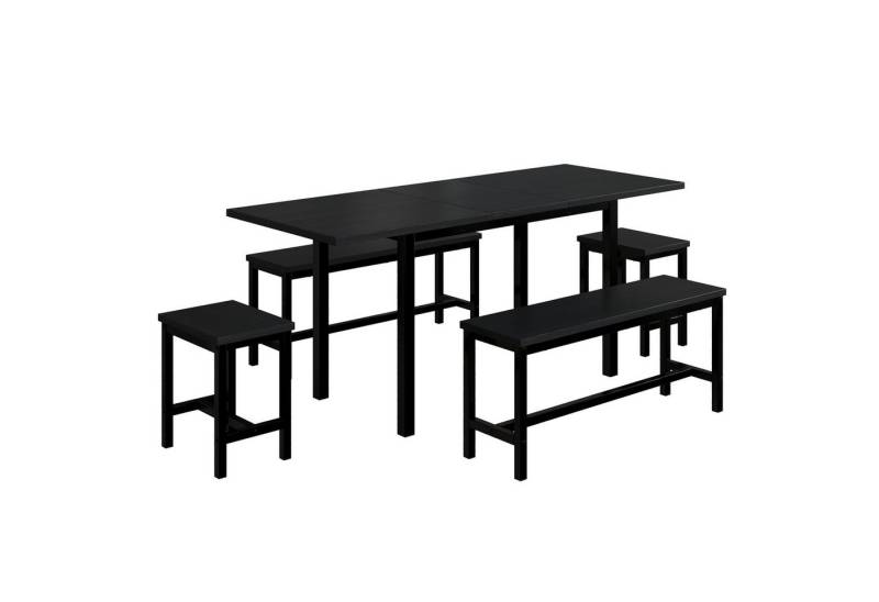 JOIVI Essgruppe Esstisch-Set (mit Esstisch, 4 Stühlen), (klappbarer Esstisch, 160 /120x 70 x 75 cm), ausziehbarer Esstisch von JOIVI
