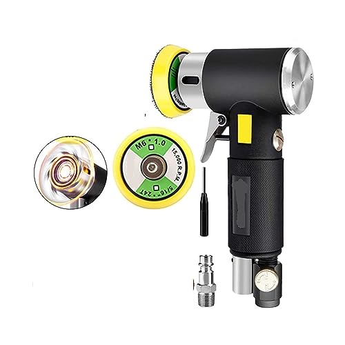 2"/3" Random Orbit Air Sander Mini-Pneumatik-Schleifmaschine for Polieren von Autos. Luftbetriebener Hochgeschwindigkeits-Schleifpolierer(Black Air Sander) von JOJIDE