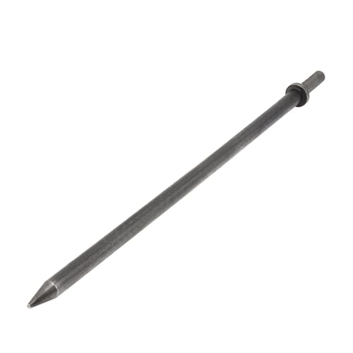 4 teile/los Lufthammer Kopf Luft Meißel Hartstahl Feste Schlaghammer Kopfstütze Pneumatische Werkzeug zum Klopfen/Rostentfernung(350mm Pointed) von JOJIDE
