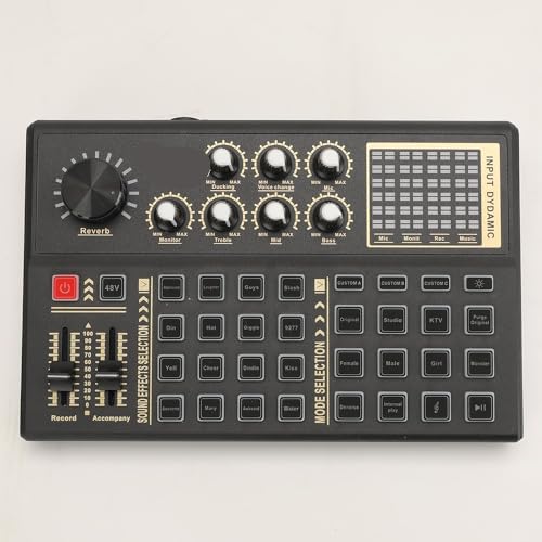 DJ Mischpult, Live-Soundkarte und Audio-Interface-Soundboard mit mehreren DJ-Mixer-Effekten von JOJIDE