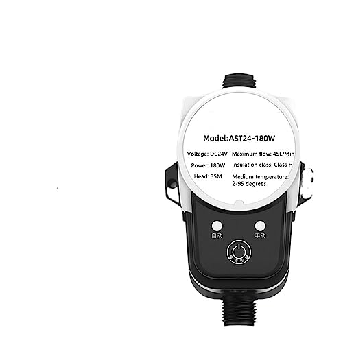 Druckerhöhungspumpe for Wasserpumpe mit niedrigem Wasserdruck, 24 V, 180 W, automatischer Druckregler, Haushalts-Warmwasserbereiter, Boost for Zuhause(180W,PLUG_AUTOMATIC) von JOJIDE