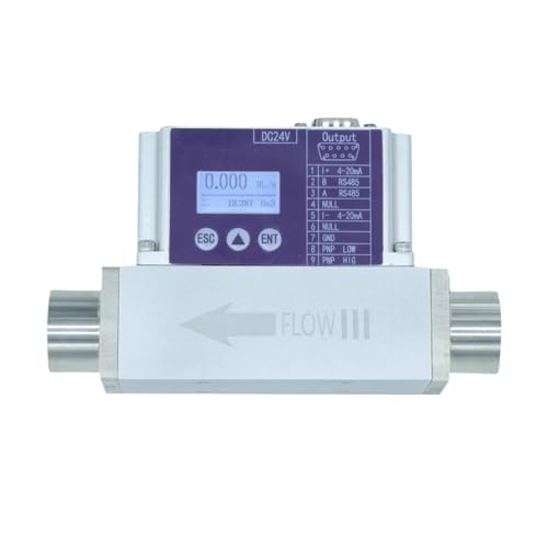 Durchflussmesser, Hochpräziser Mikrogas-Massendurchflussmesser for Luft, Stickstoff, Sauerstoff, Wasserstoff, Helium, digitaler Durchflusssensor for den Laborgebrauch(O2-0-100ml-min) von JOJIDE