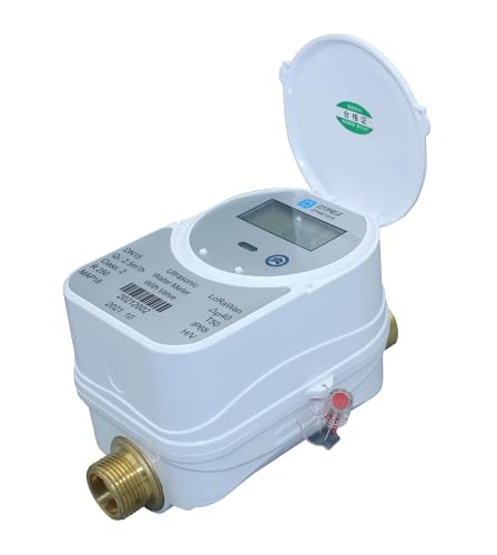 Durchflussmesser, Intelligenter Ultraschall-Wasserdurchflussmesser mit Tuya Zigbee App-Steuerung(Class B DN15) von JOJIDE