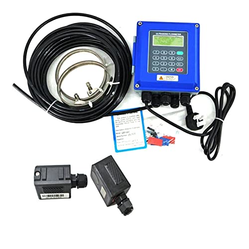 Durchflussmesser, TUF-2000B Wandmodellantriebsmesser optional SD Speicherklemmsensor Digital Flüssigkeit Ultraschallflussmeter(Host plus TS-2-HT) von JOJIDE