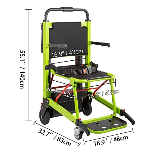 Elektrischer Rollstuhl for Treppensteigen Treppenlift-Sessellift auf und ab Elektrischer Treppenrollstuhl for Behinderte(Green) von JOJIDE