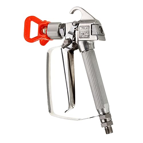 Farbsprühgerät, Hochdruck hoher Qualität Airless Lack-Spritzpistole Airless-Spritzmaschine mit rotem Düsenschutz for Pumpsprühter-Werkzeug Farbsprühgerät, Hochdruck hoher Qualität Airless Lack-Spritzpistole Airless-Spritzmaschine mit rotem Düsenschutz for Pumpsprühter-Werkzeug von JOJIDE