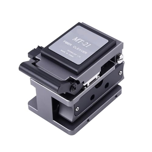 Faserschneider, Optical Fiber Cleaver Schwarz Hohe Präzision Faser Cutter FTTH 12 Oberfläche Klinge Fiber Optic Messer Werkzeuge Material Messer von JOJIDE